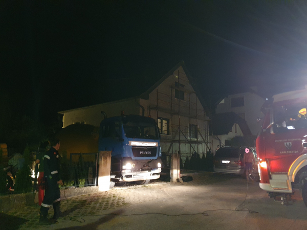 LKW Bergung im Ortsgebiet