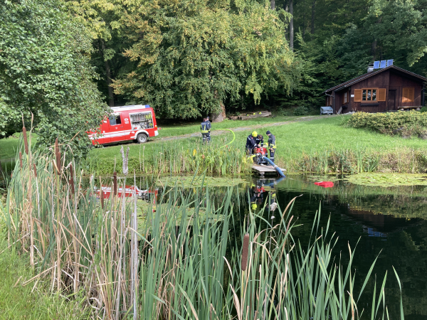 Große Waldbrandübung in Hafnerbach