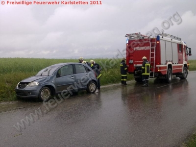 Fahrzeugbergung auf der L5132 Richtung Neidling