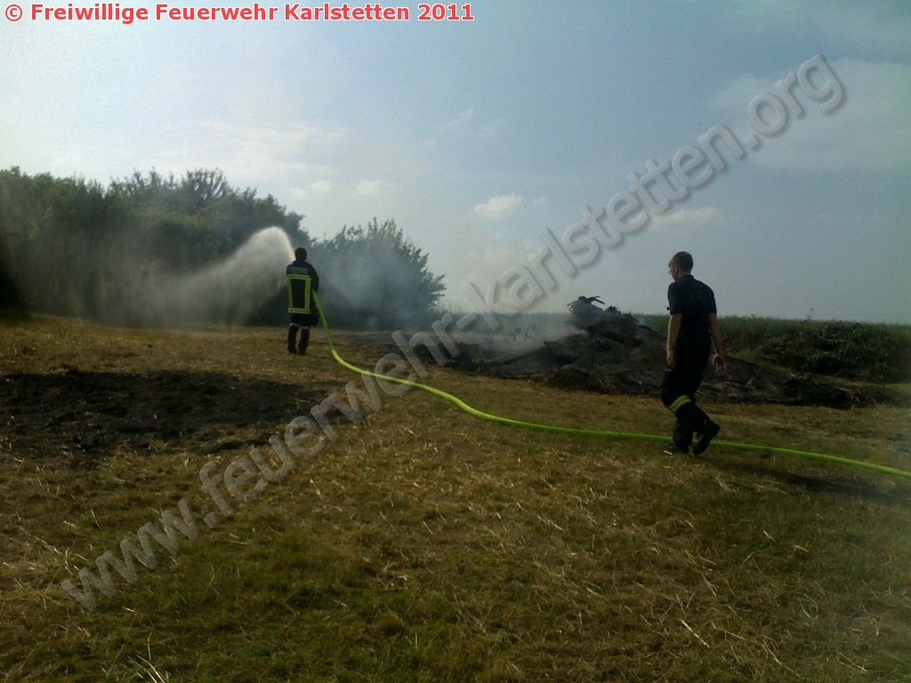 Vermutlicher Flurbrand beim Sonnwendfeuerplatz