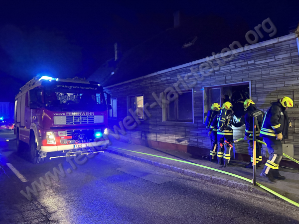 Zimmerbrand im Ortskern