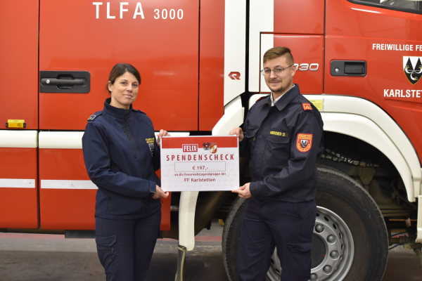 FELIX &amp; ÖBFV Feuerwehrjugendfördertopf unterstützen Feuerwehrjugend