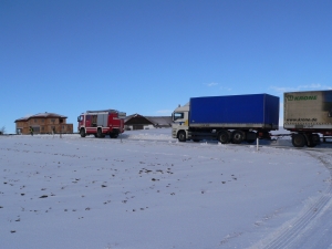 LKW-Bergung auf der L5069