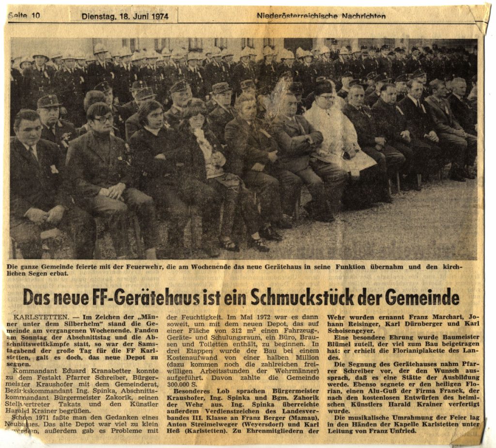 Das neue Gerätehaus